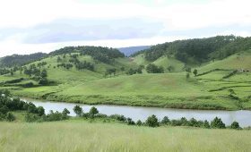 Kynshi river of Meghalaya