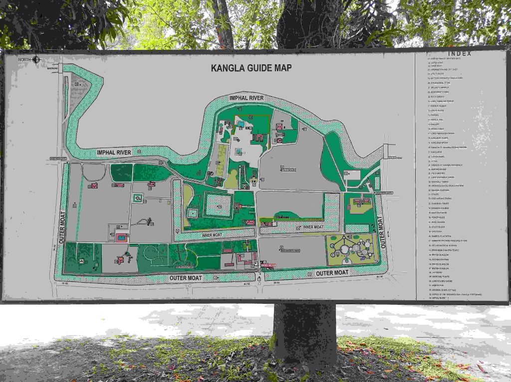 Kangla tourist guide map