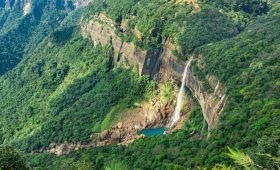 Nohkalikai falls places to visit in Cherrapunjee