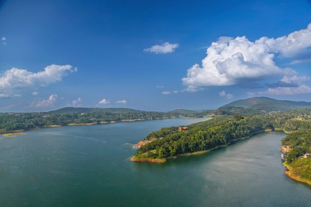 Umiam Lake near Elephant falls in Shillong