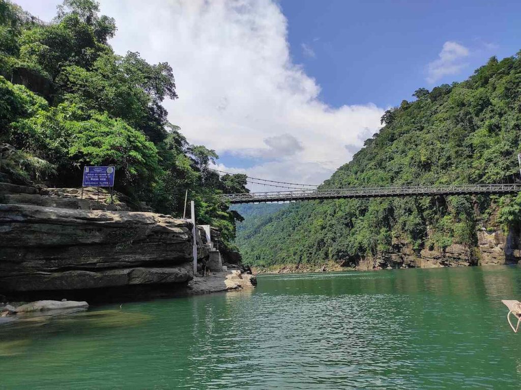 dawki suspension bridge a historical place in Meghalaya