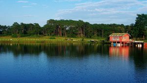 Relaxing at Thadlaskein Lake is one of the best things to do in Jowai