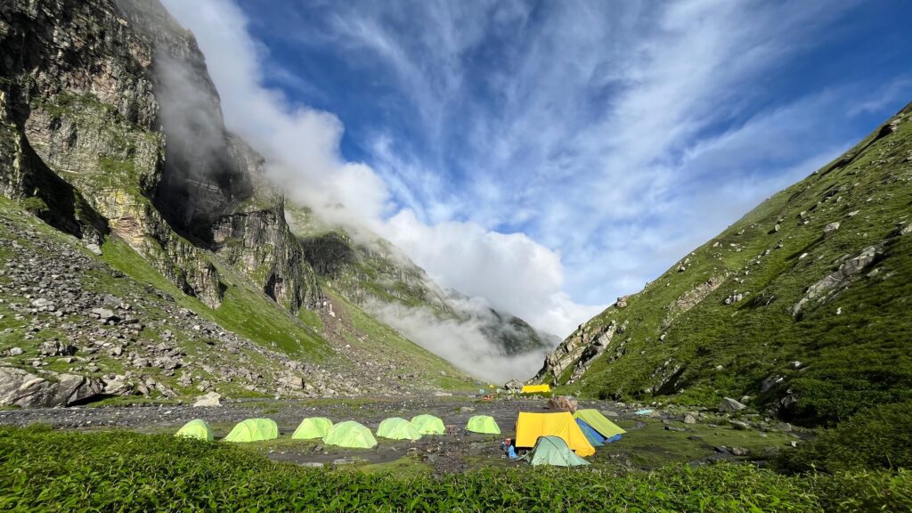 Hampta Pass Trek Campsite