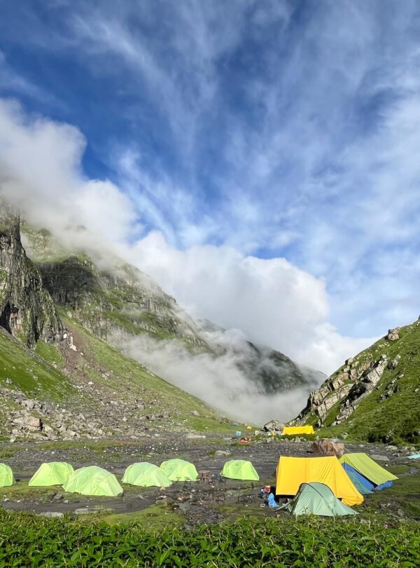 Hampta Pass Trek Campsite