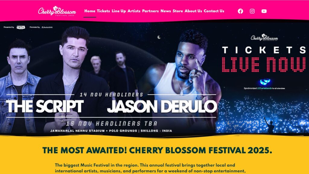 The best plan for Cherry Blossom Festival Shillong, 2025 6 cherry blossom festival lineup